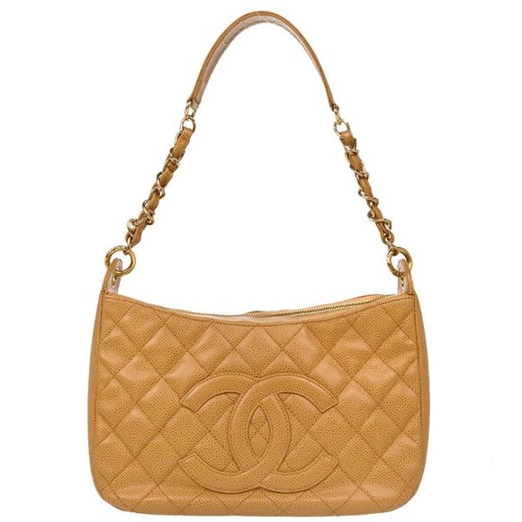 Chanel Beige Calfskin Handbag 175533 - Picture 1 of 10